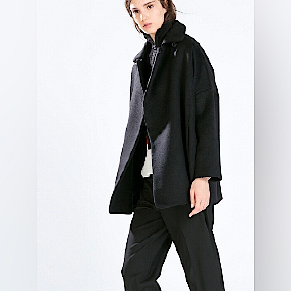 ZARA Short Wool Coat - Picture 4 of 10